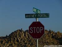 Whitney Portal Road in Lone Pine