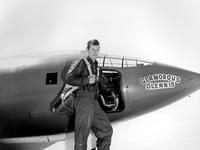 Captain Chuck Yeager with the Bell X-1