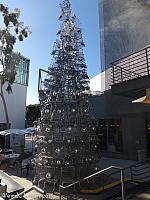 Every Christmas, Santa Monica hosts a Shopping Cart Christmas Tree