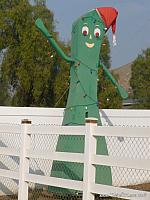 Gumby stands over 12 feet tall in Norco!