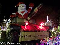 Santa on a Tank