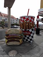 Giant Burger Meal at Checkers in Las Vegas