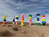 Seven Magic Mountains, south of Las Vegas