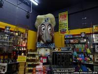 A Doggie Diner Head resides within Streetlight Records in San Jose