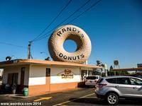 Randy's Donuts is one of six giant donuts in the Los Angeles area.