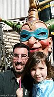 Tiffany and I with the Jester head