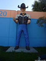 The Cowboy Muffler Man in Hayward